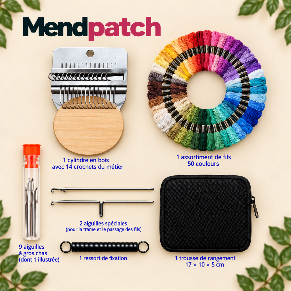 Mendpatch™ – Kit de réparation & personnalisation textile